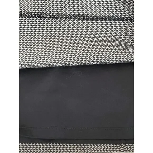 BANANA REPUBLIC Women's Black & White Patterned Straight Skirt Sz 8 - Picture 5 of 8